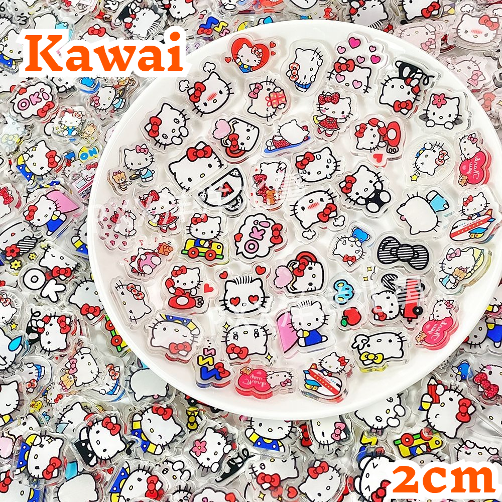 Phone Accessories Diy - 100PCS OF 2cm Mini HelloKitty Acrylic