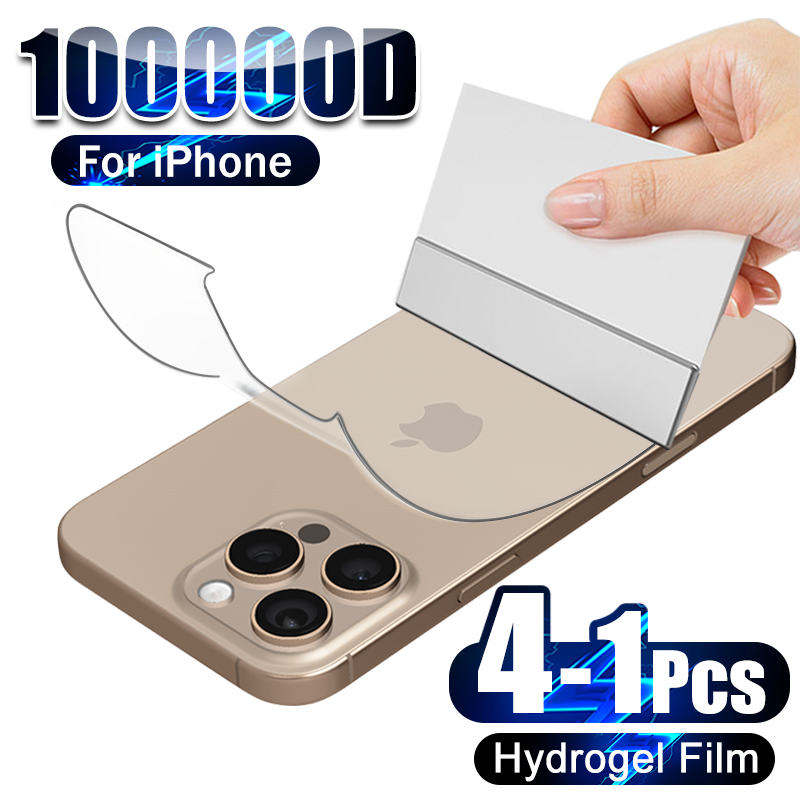 Phone Accessories Business - 4-1Pcs Back Hydrogel Film For iPhone