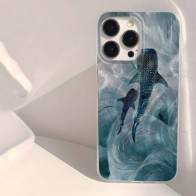 Xiaomi Phone Accessories - Ocean Shark Whale Design Phone Case