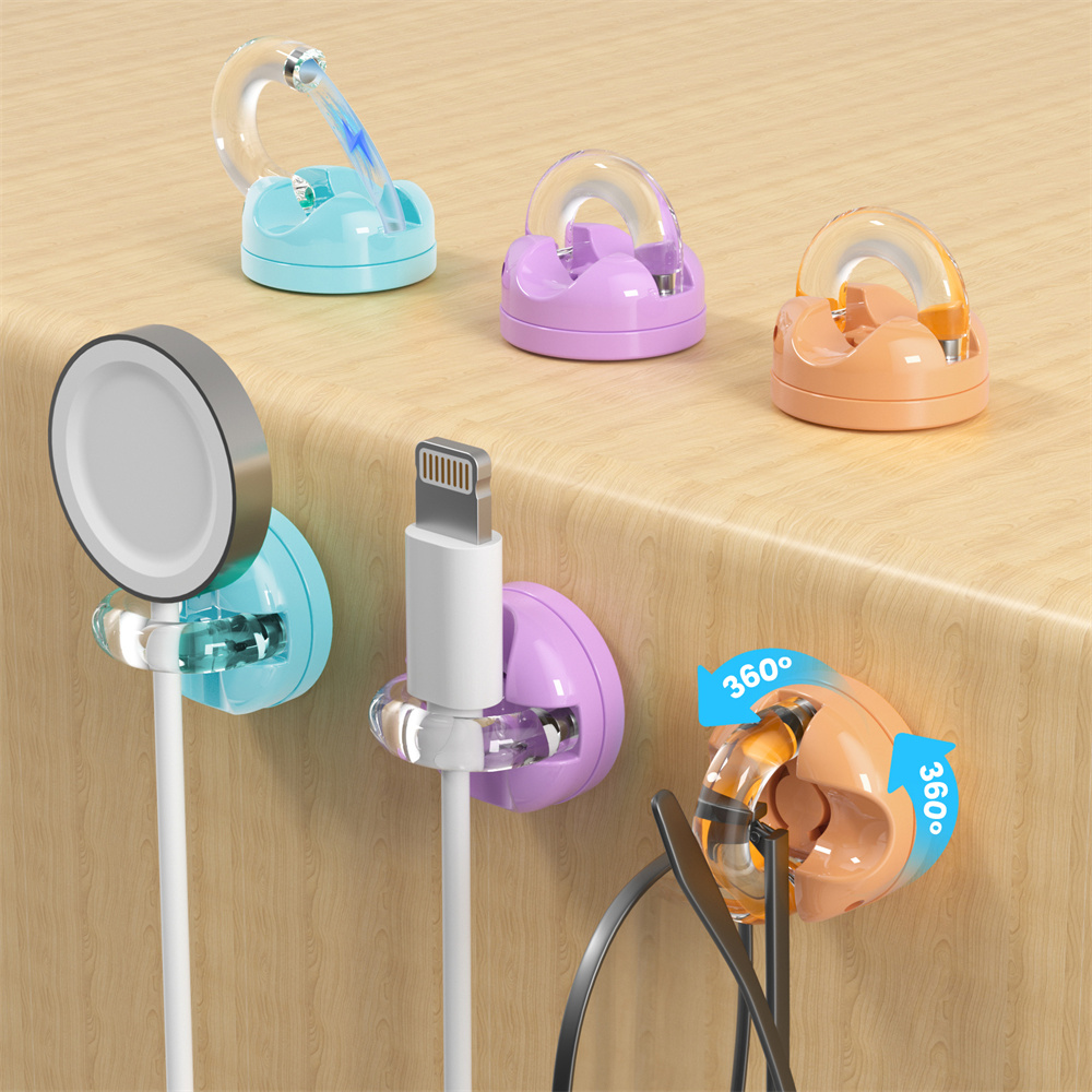 Phone Accessories Hooks - 6 pack Magnetic data cable organizer