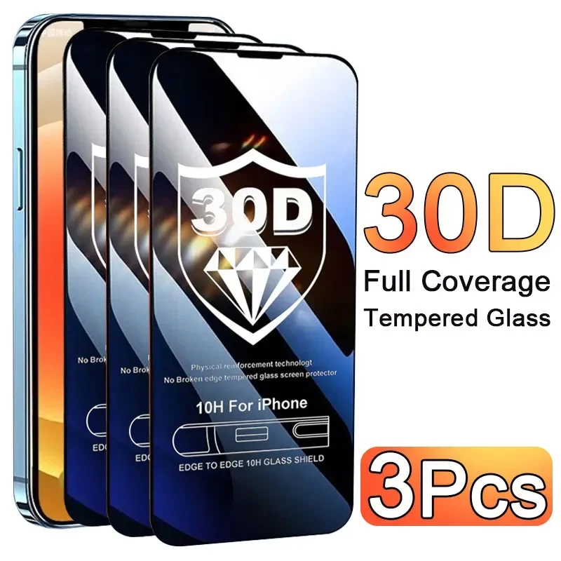 Phone Accessories Business - 3PCS Glass Protector Phone Case for
