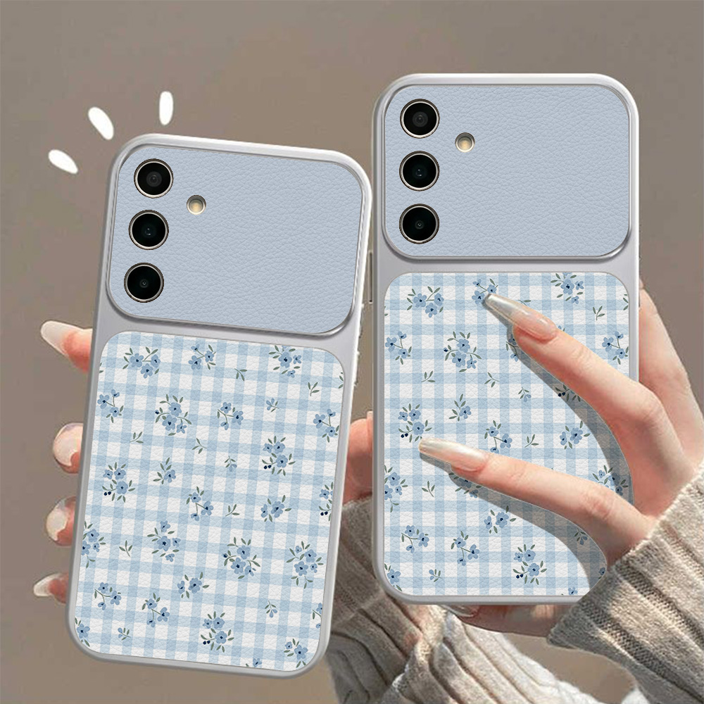 Phone Accessories Samsung - Blue Folwer Phone Case For Samsung