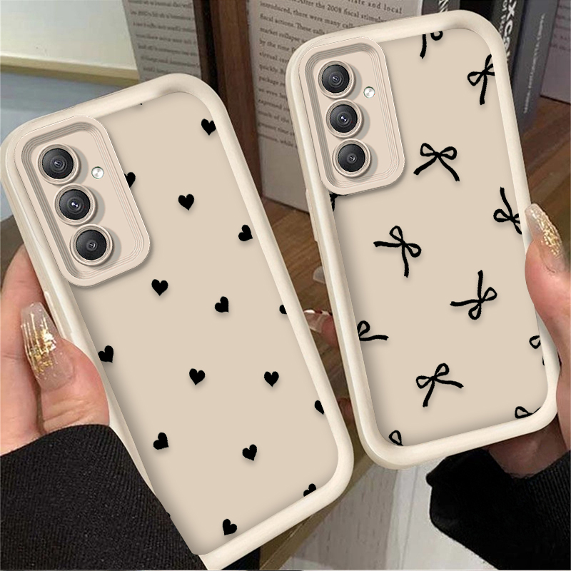 Black Love Heart Bowknot Case  - Phone Accessories Samsung incelemesi ve fiyatı