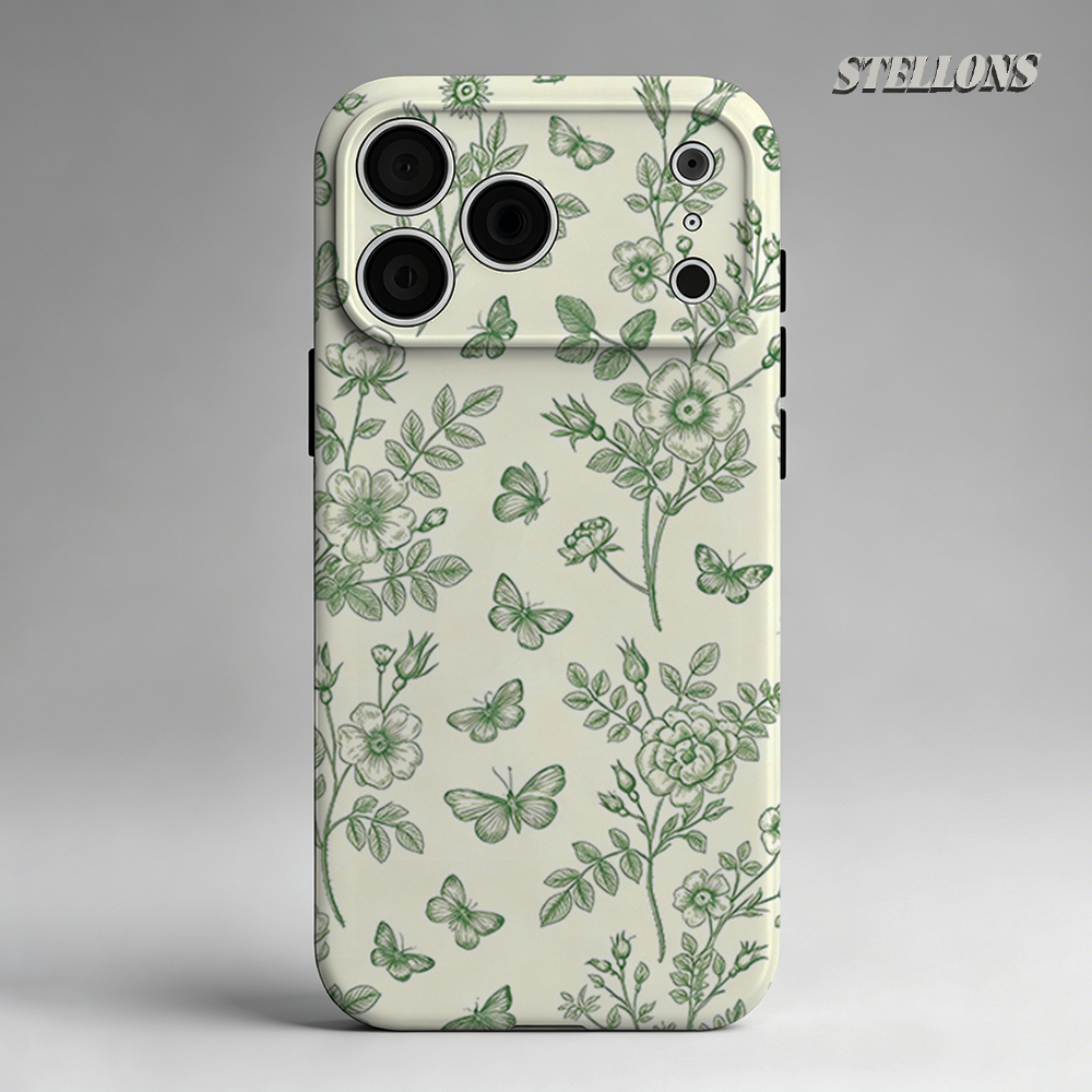Green Floral Butterfly Sketch  - Magnetic Phone Case incelemesi ve fiyatı