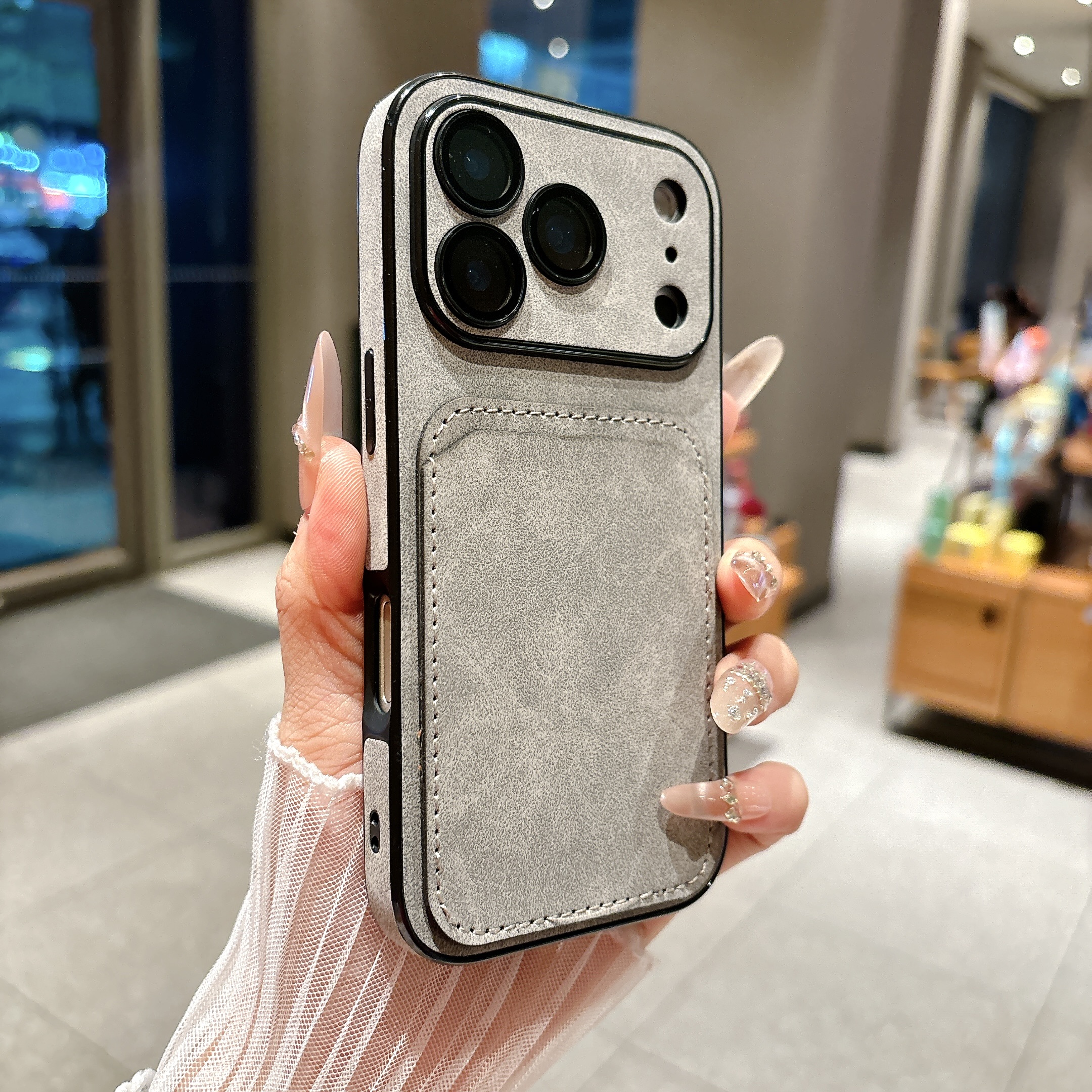 Wallet Card Holder Suede Leath - Phone Accessories Business incelemesi ve fiyatı