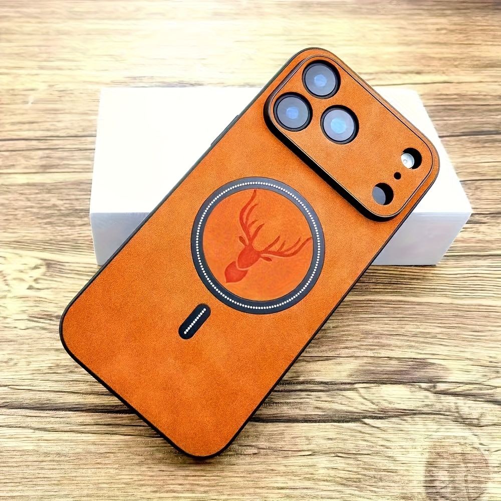 Luxury PU Leather Deer phone C - Magsafe Wireless Charger incelemesi ve fiyatı