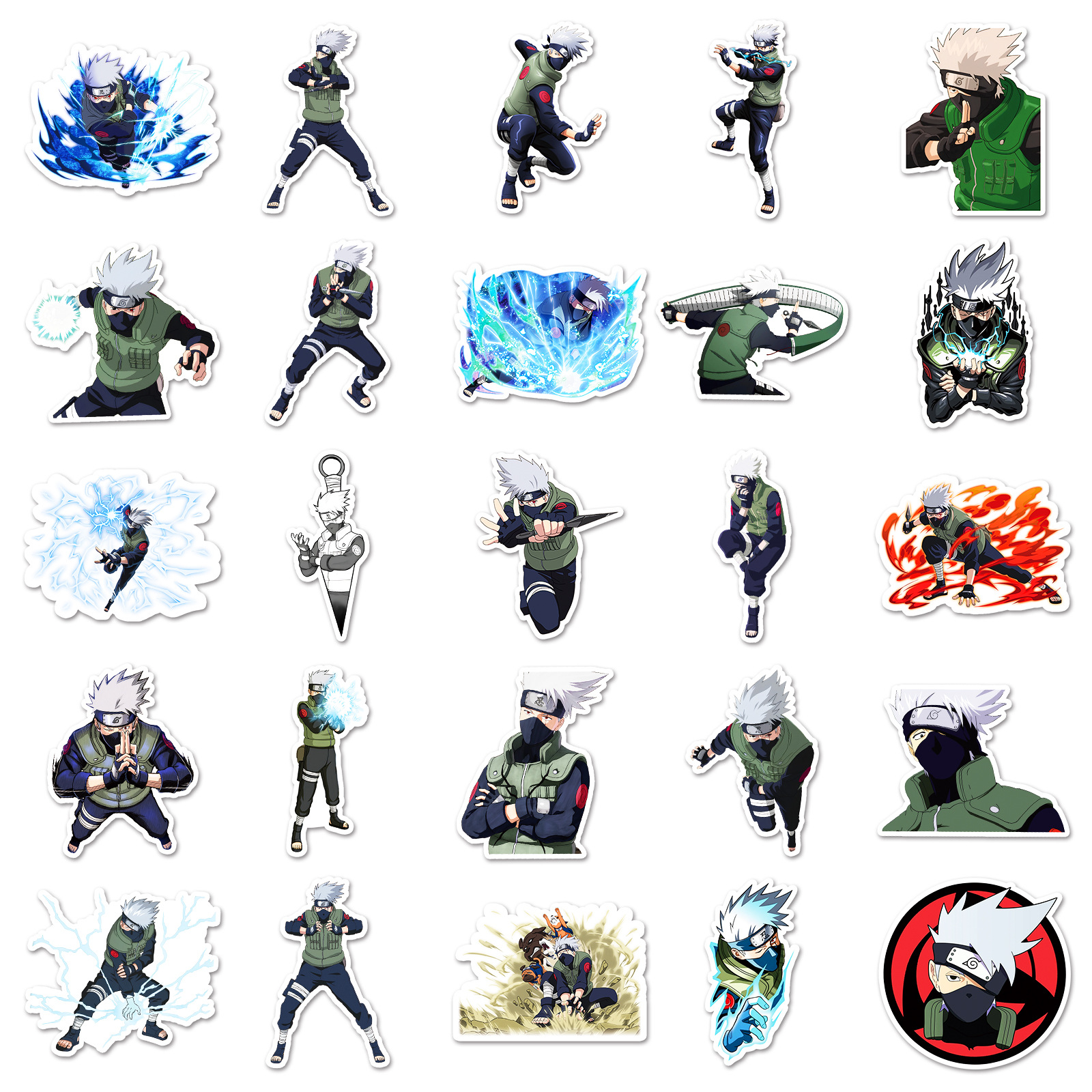 50pcs Anime Naruto Hatake Kaka - Phone Accessories Diy incelemesi ve fiyatı