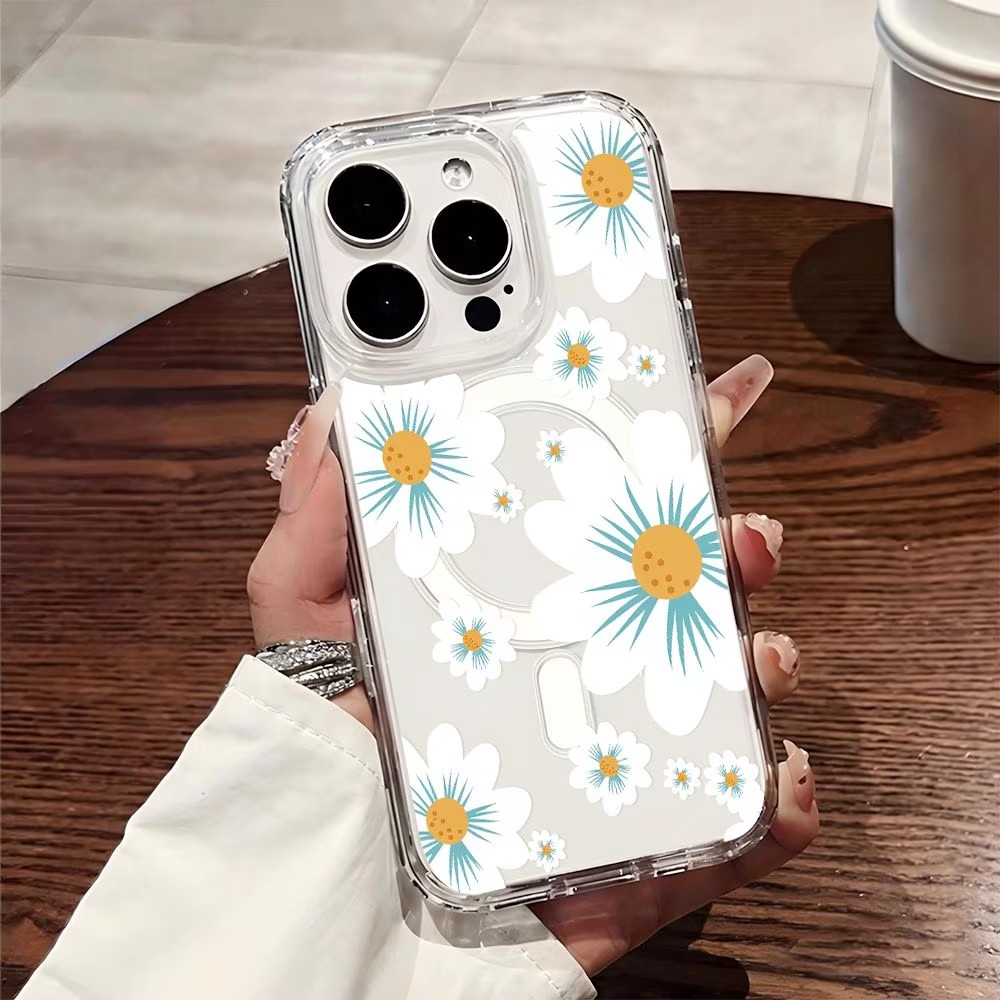 Floral Print Phone Case For iP - Magnetic Phone Case incelemesi ve fiyatı