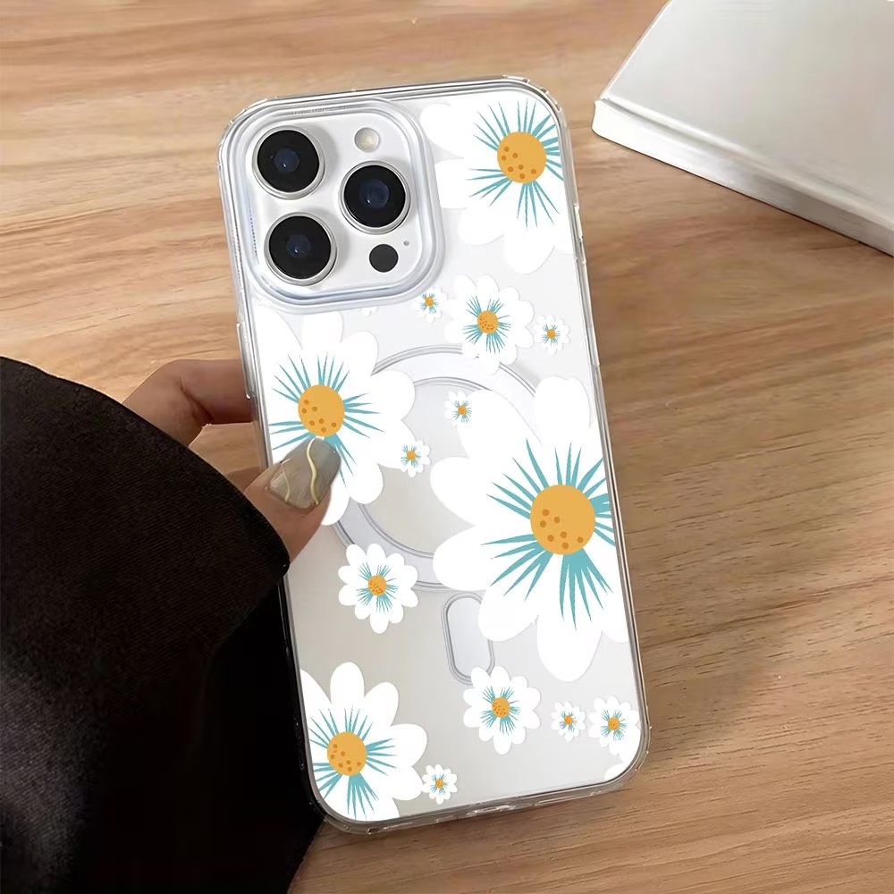 Floral Print Phone Case For iP - Magnetic Phone Case incelemesi ve fiyatı