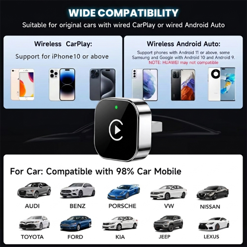 2-in-1 Wireless CarPlay Adapte - Quality Phone Accessories incelemesi ve fiyatı