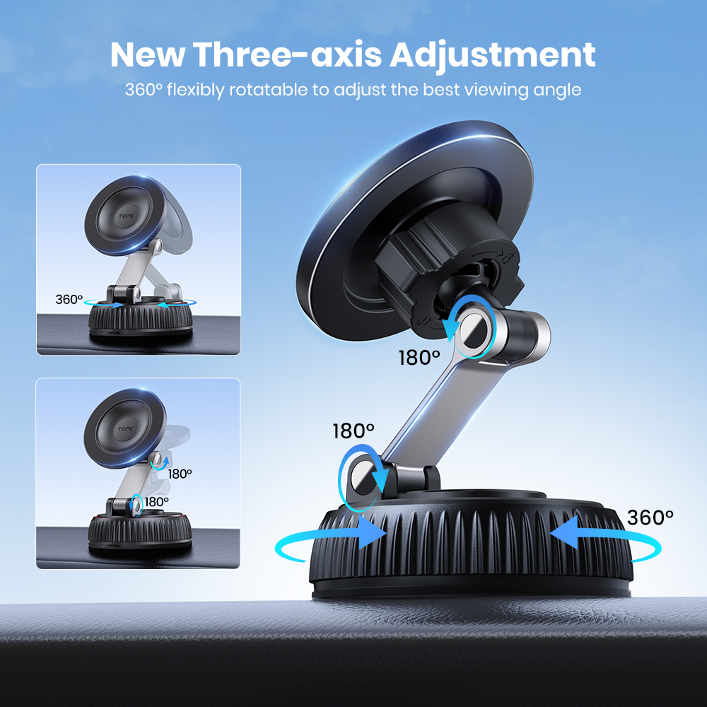 TOPK Magnetic Car Phone Mount  - Phone Accessories Hooks incelemesi ve fiyatı