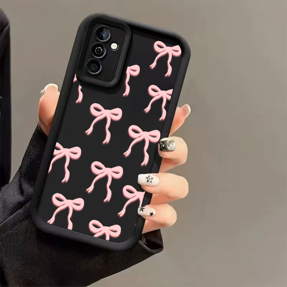 Pink Bow Print Soft TPU Phone  - Phone Accessories Samsung incelemesi ve fiyatı