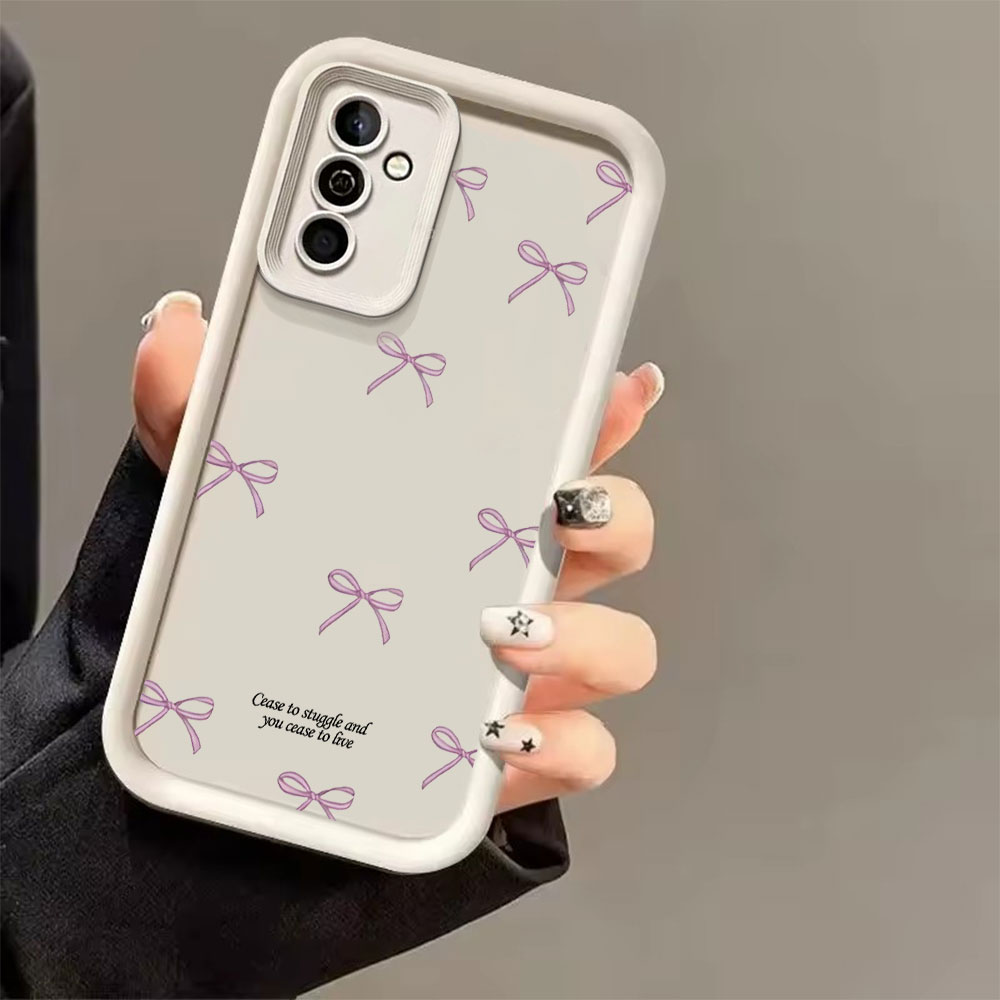 Pink Bow Print Soft TPU Phone  - Phone Accessories Samsung incelemesi ve fiyatı