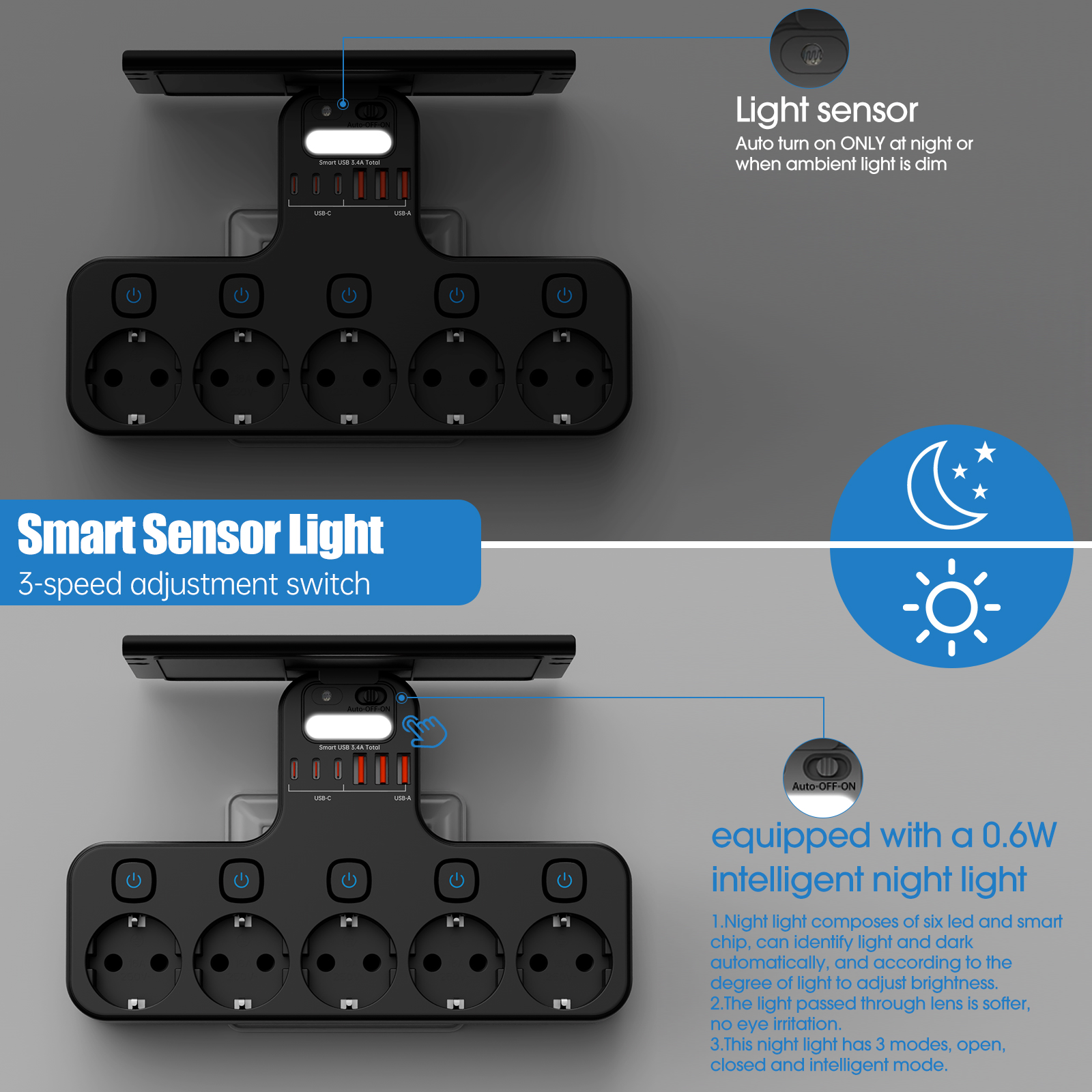 Wall Power Strip EU Plug Indep - Phone Accessories Hooks incelemesi ve fiyatı
