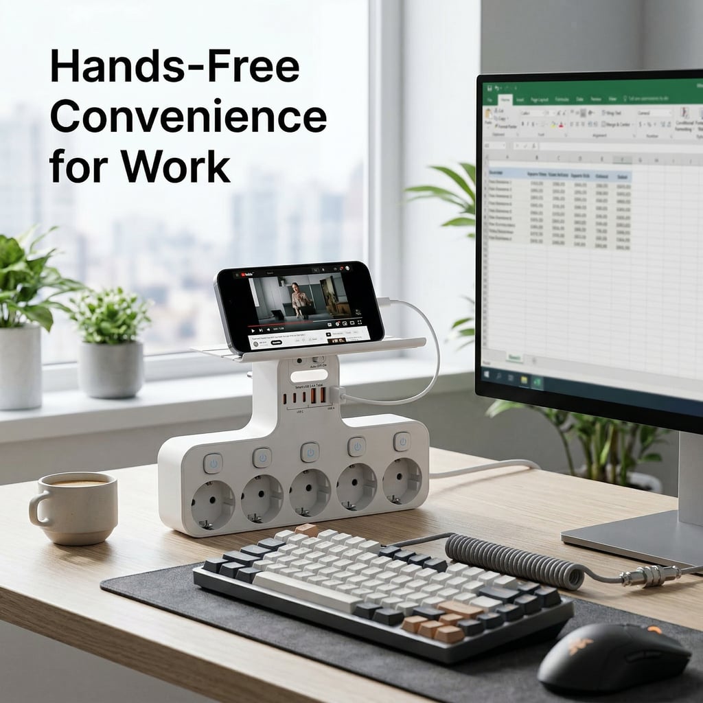 Wall Power Strip EU Plug Indep - Phone Accessories Hooks incelemesi ve fiyatı