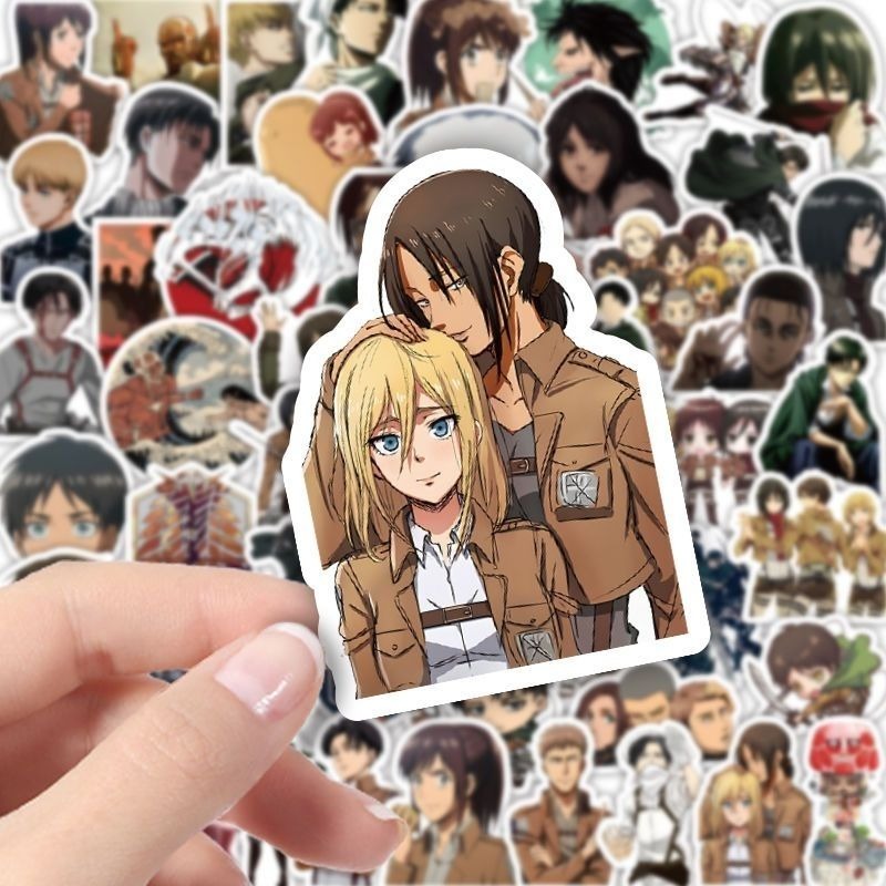 60Pcs Attack on Titan Anime St - Phone Accessories Diy incelemesi ve fiyatı