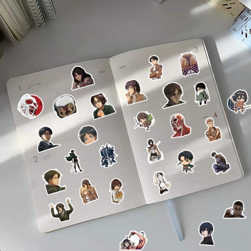 60Pcs Attack on Titan Anime St - Phone Accessories Diy incelemesi ve fiyatı