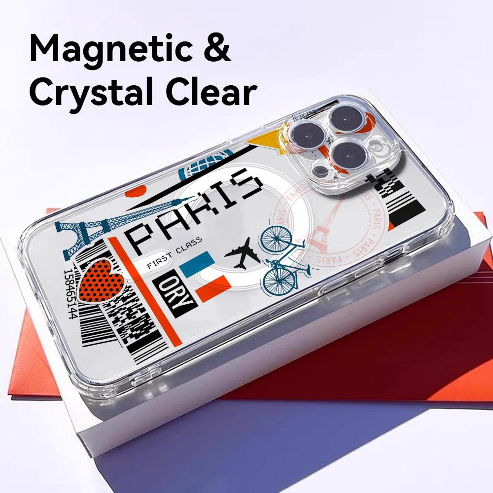 Plane Travel Ticket france Pho - Magnetic Phone Case incelemesi ve fiyatı