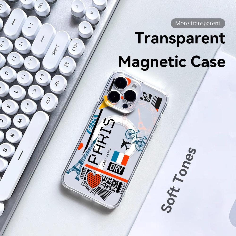 Plane Travel Ticket france Pho - Magnetic Phone Case incelemesi ve fiyatı