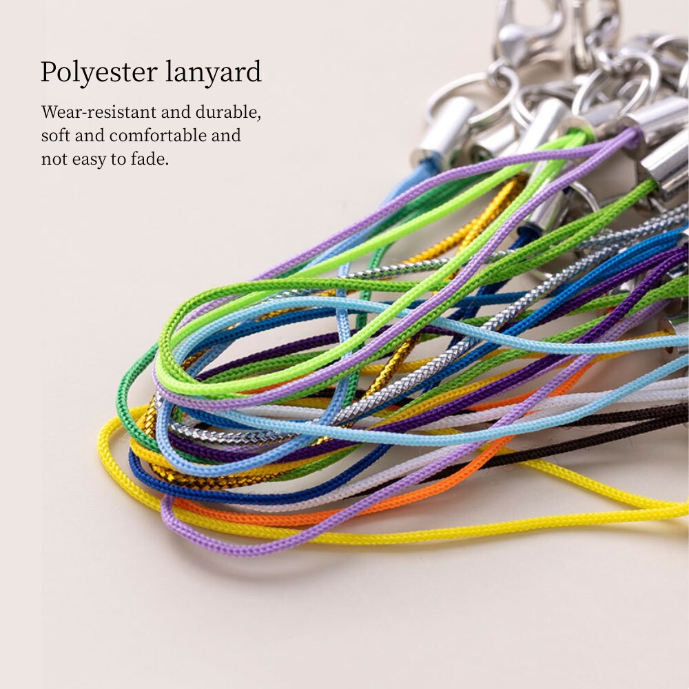 100pcs Polyester Lanyard Singl - Phone Accessories Hooks incelemesi ve fiyatı