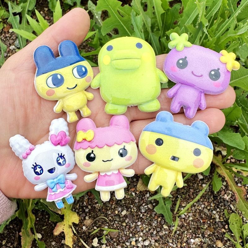 45mm Cartoon Tamagotchi double - Phone Accessories Diy incelemesi ve fiyatı