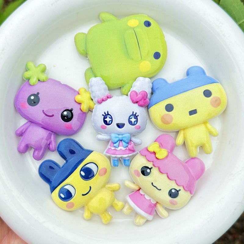 45mm Cartoon Tamagotchi double - Phone Accessories Diy incelemesi ve fiyatı
