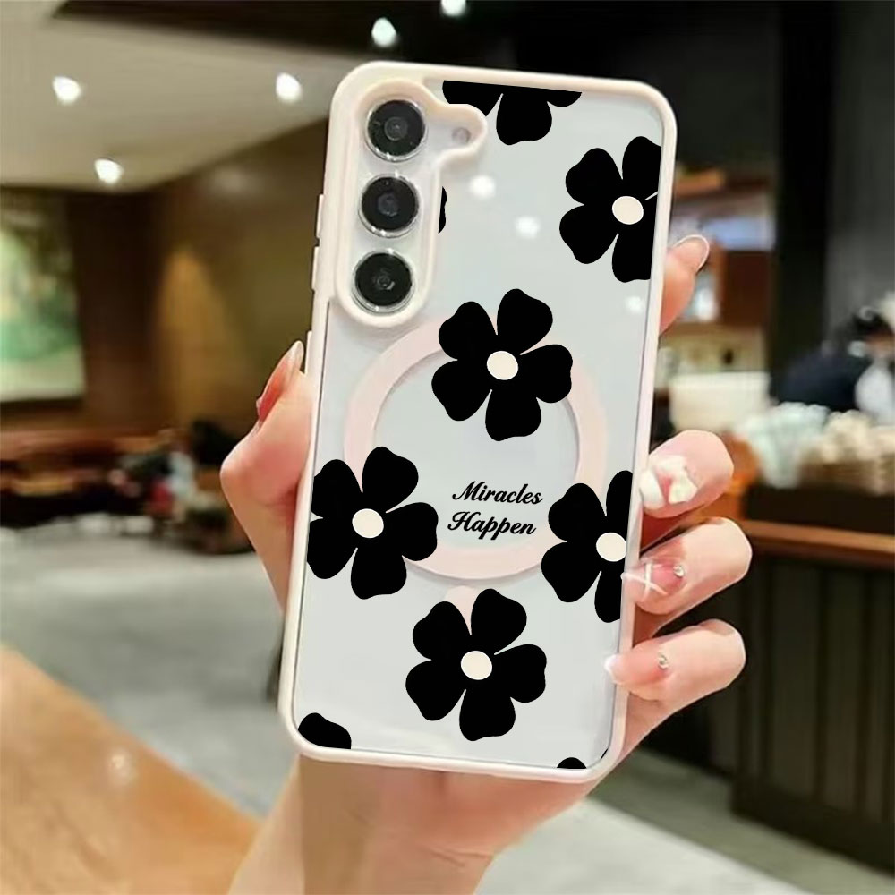 Black Flower Personalized Prin - Magnetic Phone Case incelemesi ve fiyatı