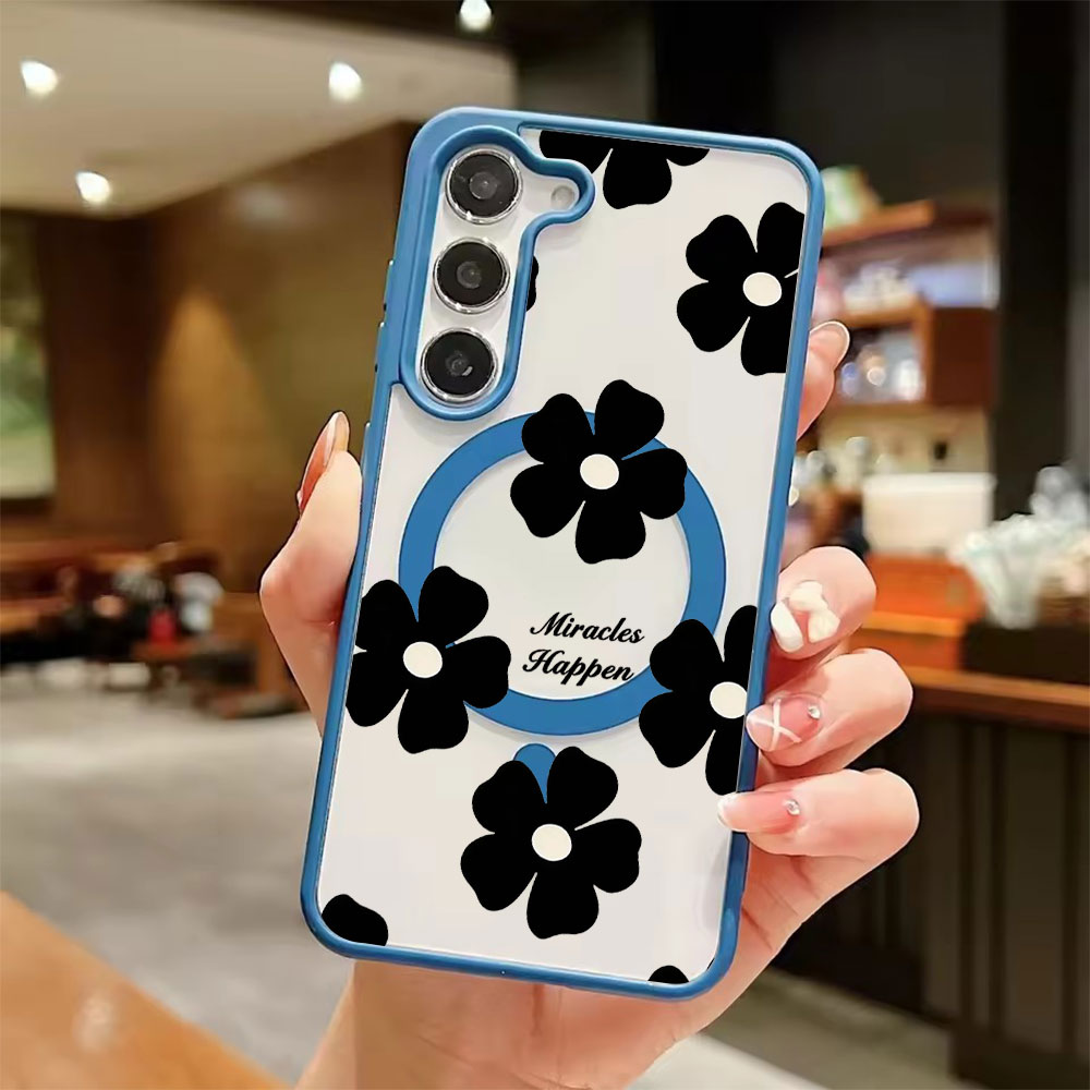 Black Flower Personalized Prin - Magnetic Phone Case incelemesi ve fiyatı