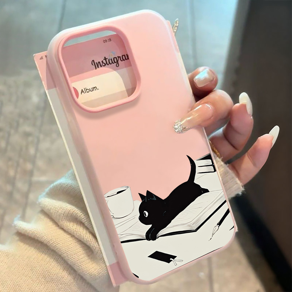 INS Cute Kitty Read Book Phone - Xiaomi Phone Accessories incelemesi ve fiyatı