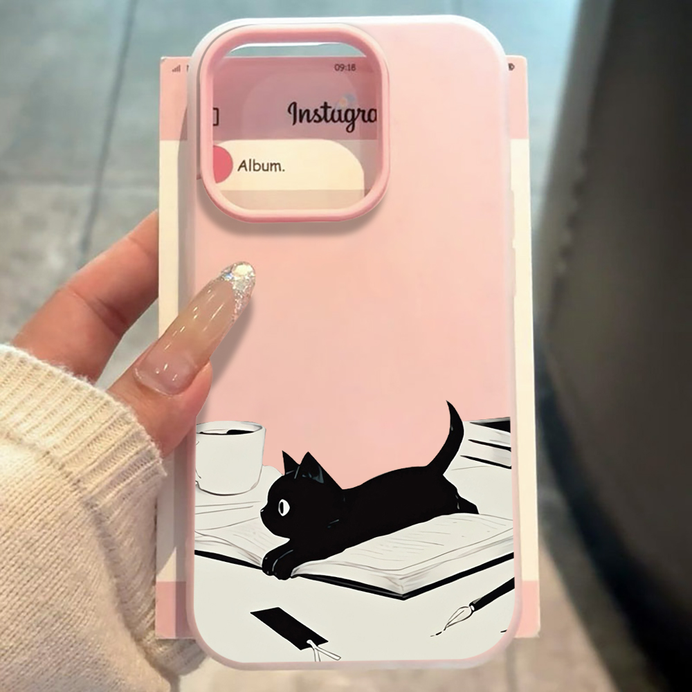 INS Cute Kitty Read Book Phone - Xiaomi Phone Accessories incelemesi ve fiyatı