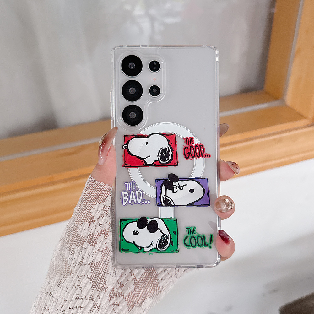Cute Cartoon Snoopy Charlie Br - Magnetic Phone Case incelemesi ve fiyatı